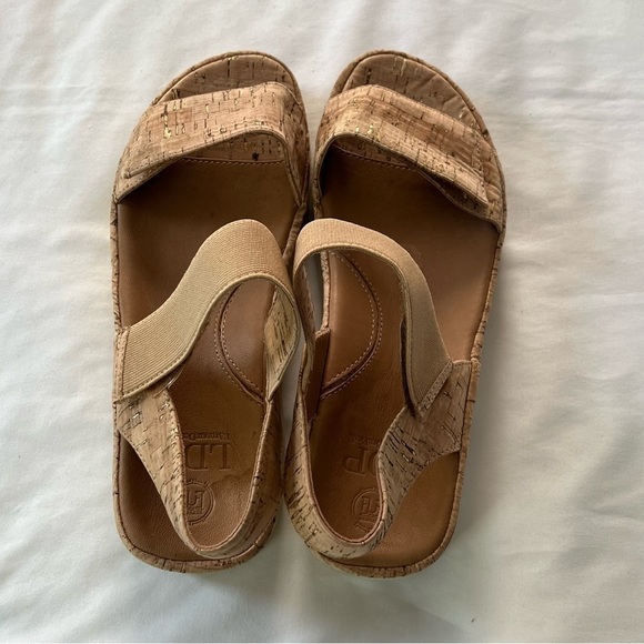 L’AmourDesPieds LDP Elastic and Cork Vedika Sandals - Picture 3 of 8